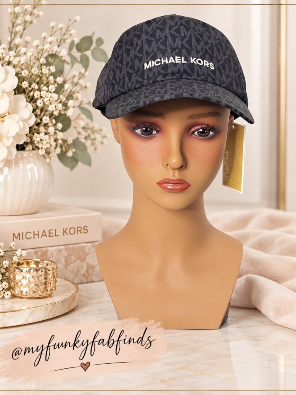 Michael Kors Signature Logo Baseball Hat - Fall 2026 Collection NWT